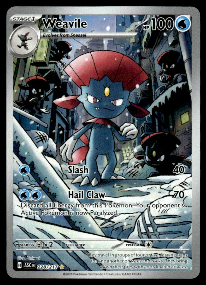 Weavile 228/217 - Ascended Heroes - Mega Evolution