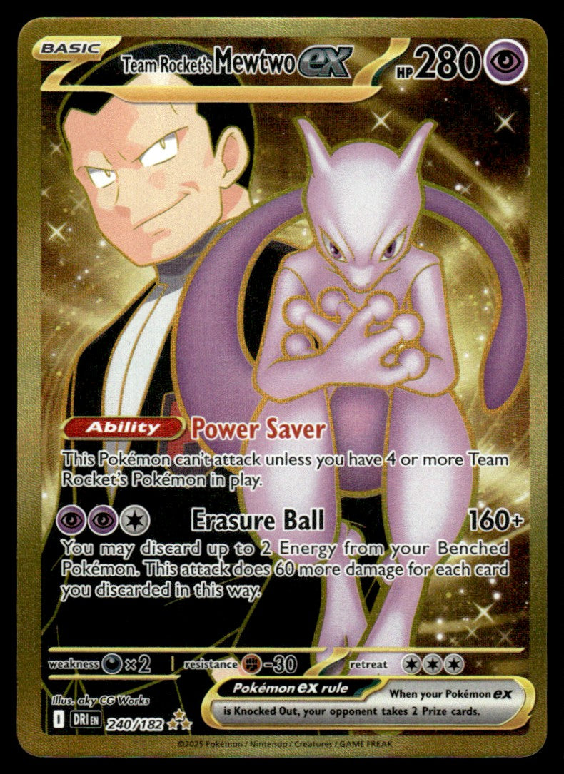 Team Rocket's Mewtwo ex 240/182 - Destined Rivals - Scarlet & Violet