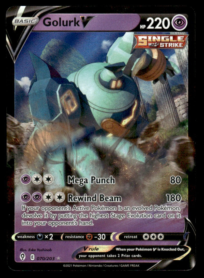 Golurk V 070/203 - Evolving Skies - Sword & Shield