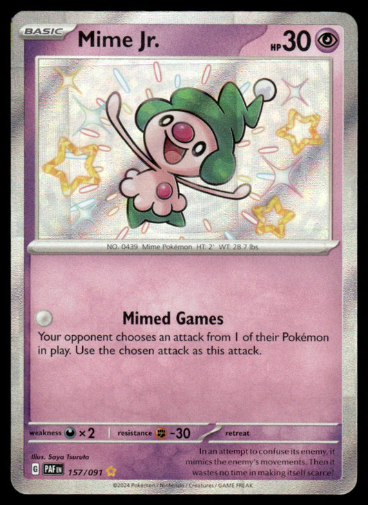 Mime Jr. 157/091 - Paldean Fates - Scarlet & Violet