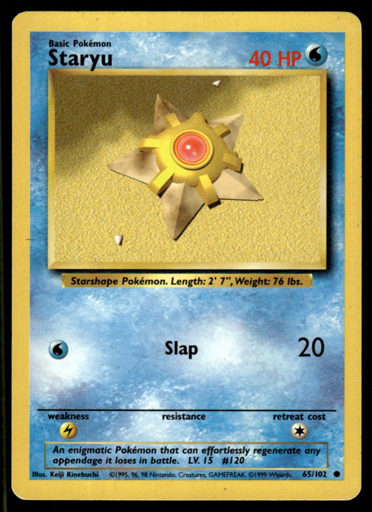 LP Staryu 65 No Holo - Base Set