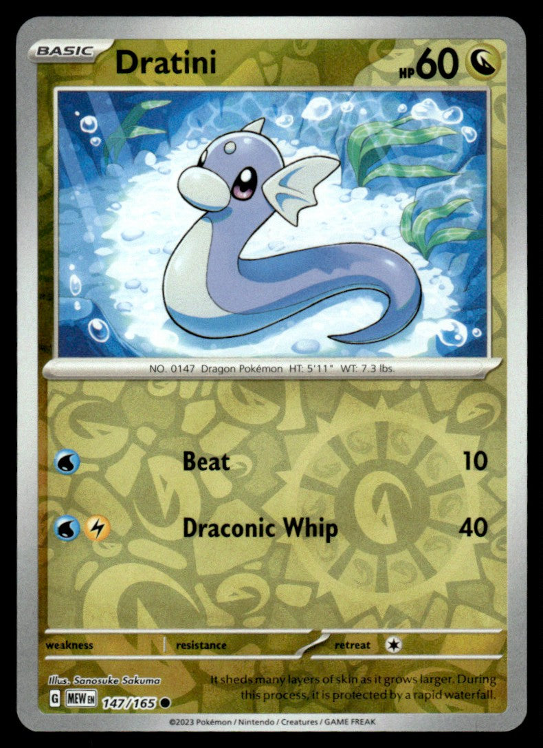 Dratini 147/165 Reverse - Scarlet & Violet - 151 - Scarlet & Violet