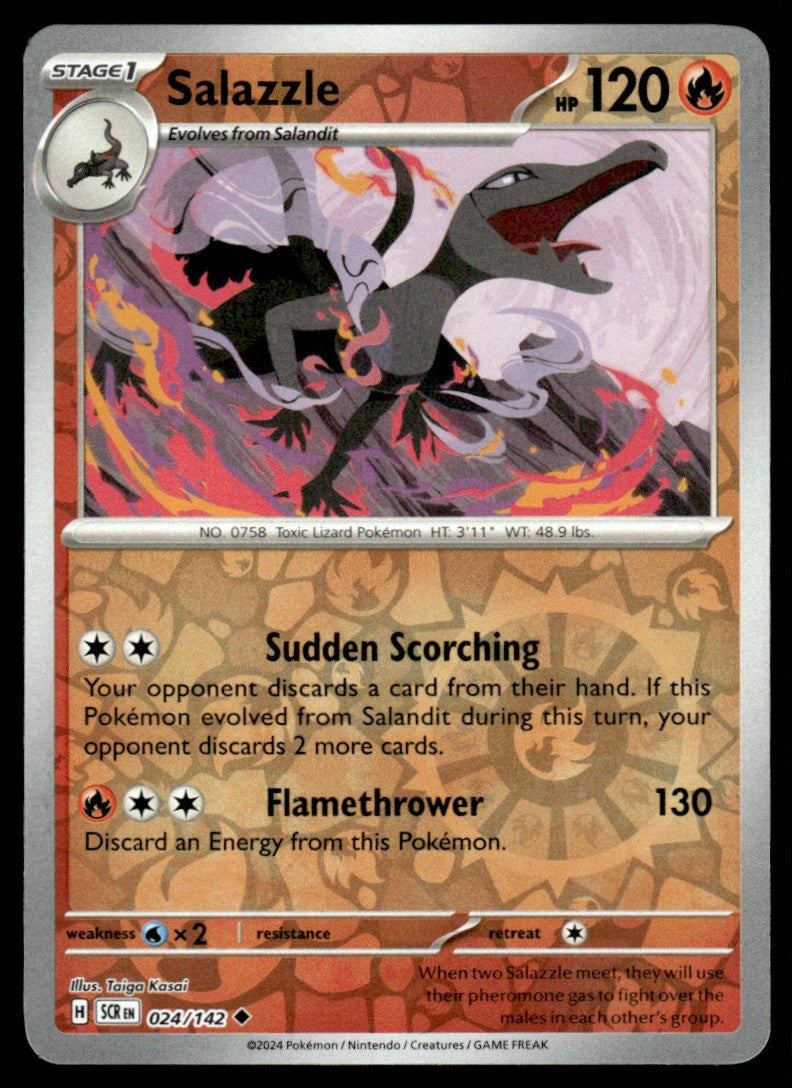 Salazzle 024/142 Reverse - Stellar Crown - Scarlet & Violet