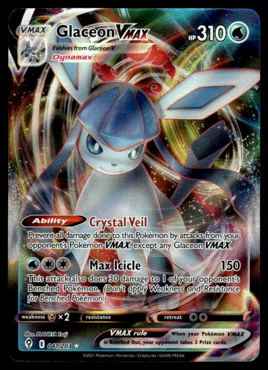 Glaceon VMAX 041/203 - Evolving Skies - Sword & Shield