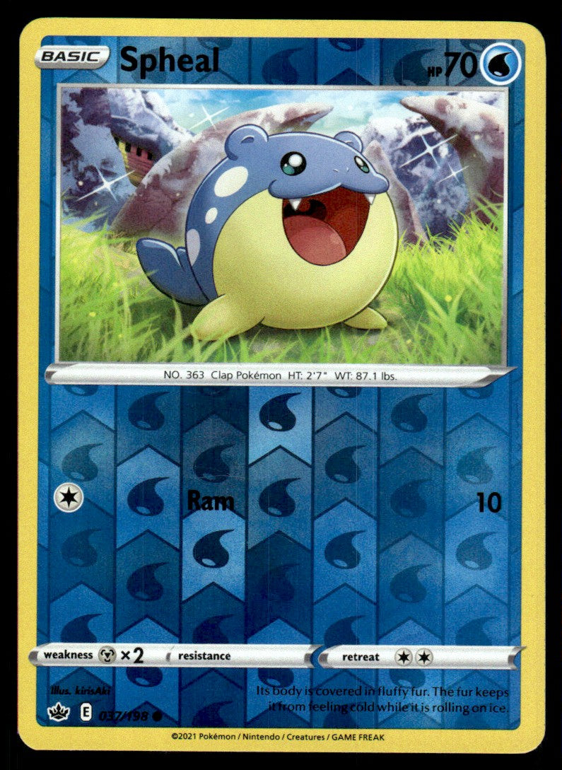 Spheal 037/198 Reverse - Chilling Reign - Sword & Shield