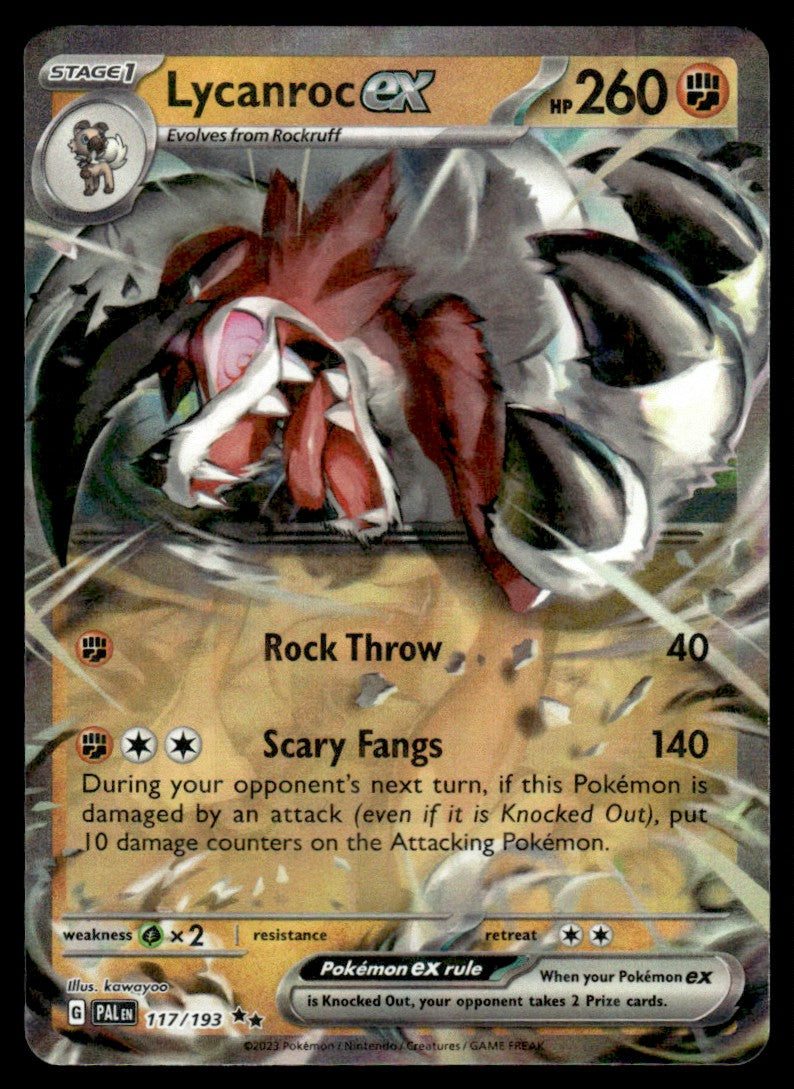 Lycanroc ex 117/193 - Paldea Evolved - Scarlet & Violet