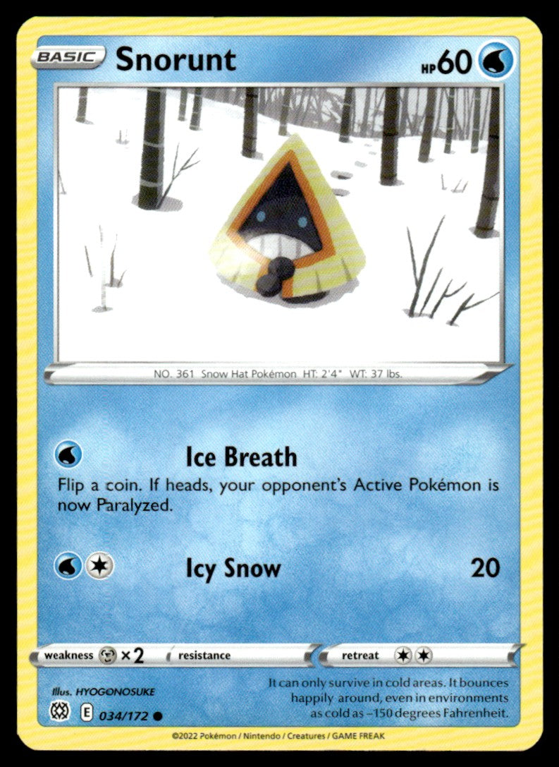 Snorunt 034/172 Comun - Brilliant Stars - Sword & Shield
