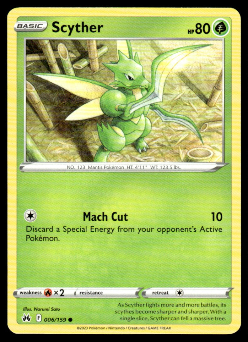 Scyther 006/159 Comun - Crown Zenith - Sword & Shield
