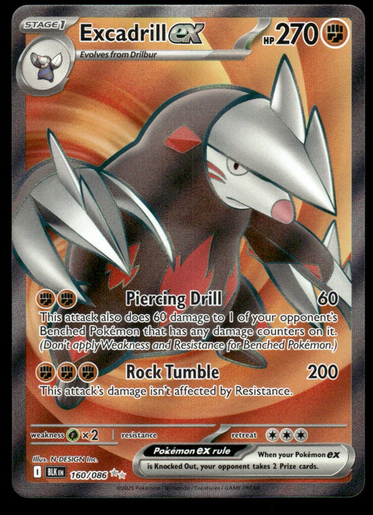 Excadrill ex 160/086 - Black Bolt - Scarlet & Violet