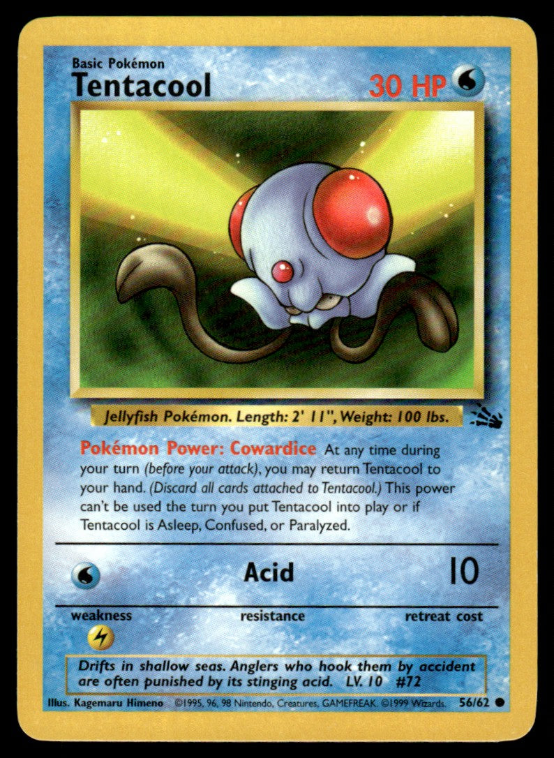 LP Tentacool 56 No Holo - Fossil