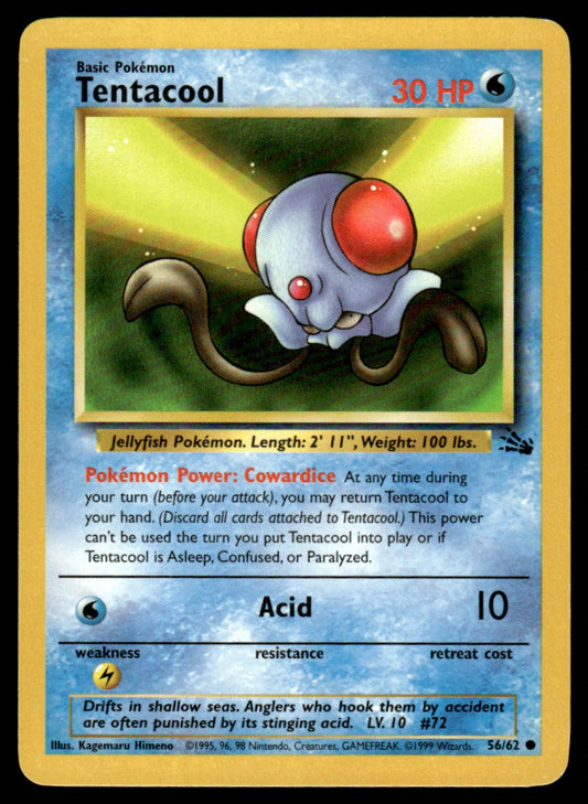 LP Tentacool 56 No Holo - Fossil