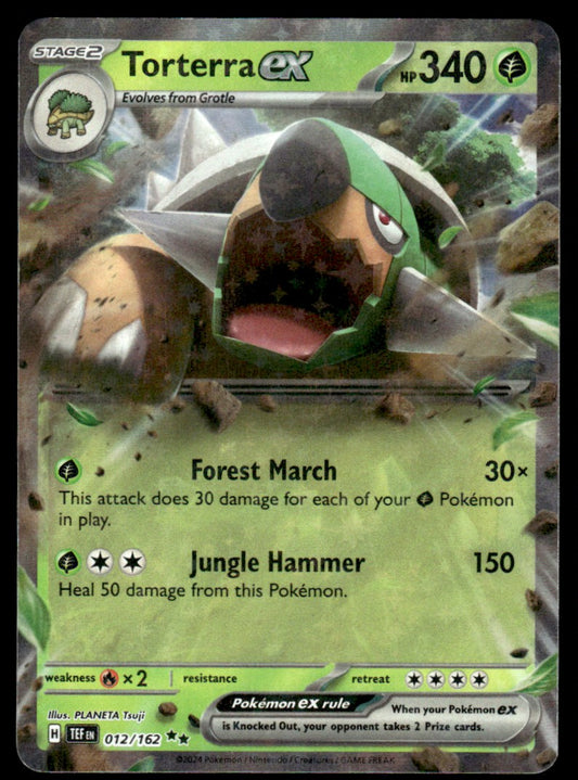 Torterra ex 012/162 - Temporal Forces - Scarlet & Violet