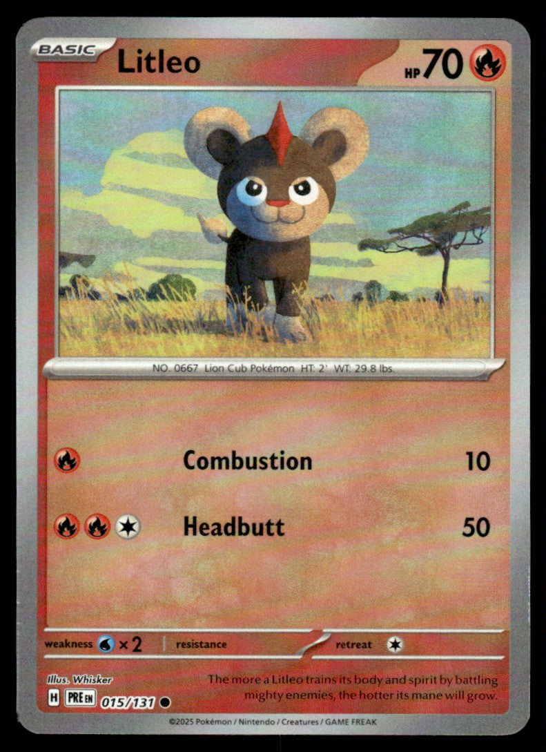 Litleo (Poke Ball Patern) 015/131 - Prismatic Evolutions - Scarlet & Violet