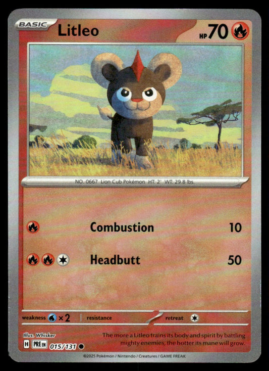Litleo (Poke Ball Patern) 015/131 - Prismatic Evolutions - Scarlet & Violet
