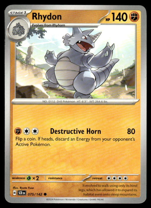 Rhydon 075/142 Comun - Stellar Crown - Scarlet & Violet