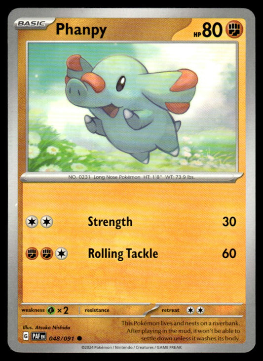 Phanpy 048/091 Comun - Paldean Fates - Scarlet & Violet