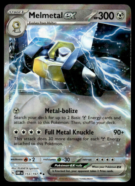 Melmetal ex 153/197 - Obsidian Flames - Scarlet & Violet