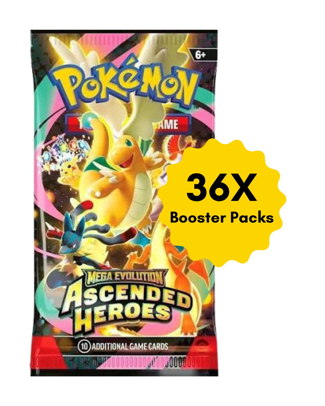 36x Booster Packs Ascended Heroes - Ingles (Equivalente a booster box)