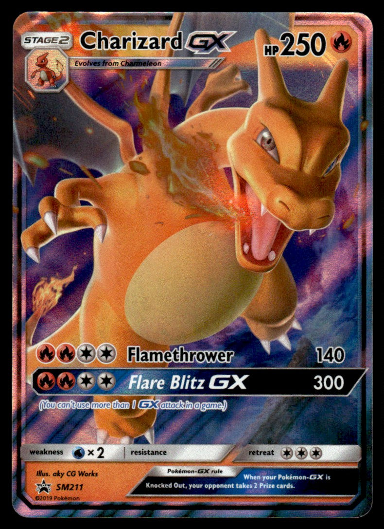 NM Charizard-GX SM211 - Sun & Moon Promos