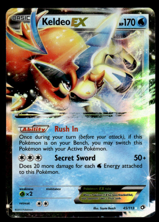 Keldeo-EX - NM - 45 - Legendary Treasures