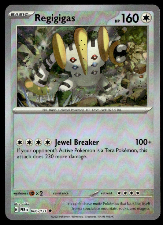 Regigigas (Poke Ball Pattern) 086/131 - Prismatic Evolutions - Scarlet & Violet