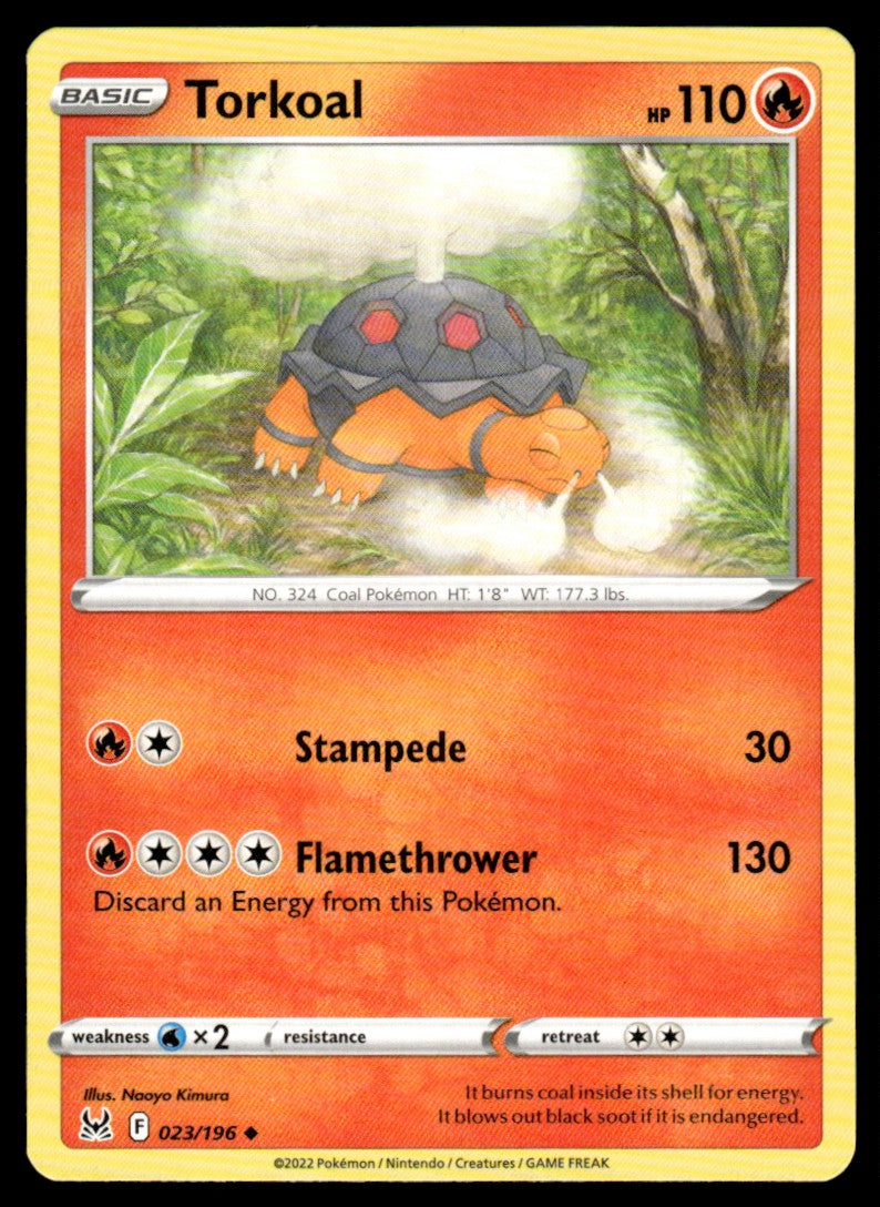 Torkoal 023/196 Uncomon - Lost Origin - Sword & Shield