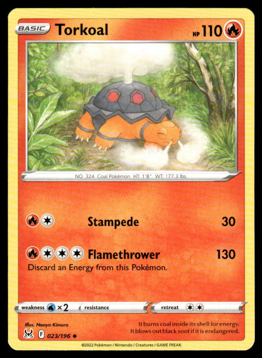 Torkoal 023/196 Uncomon - Lost Origin - Sword & Shield