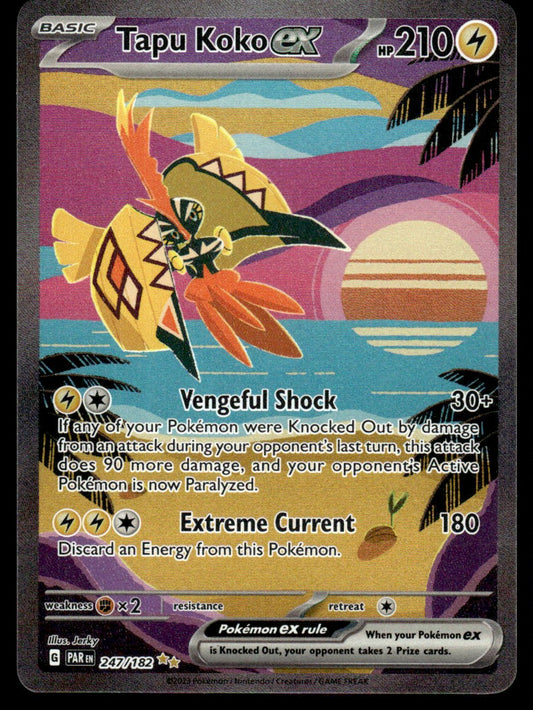Tapu Koko ex 247/182 - Paradox Rift - Scarlet & Violet