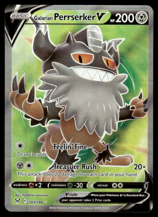 Galarian Perrserker V 183/196 - Lost Origin - Sword & Shield