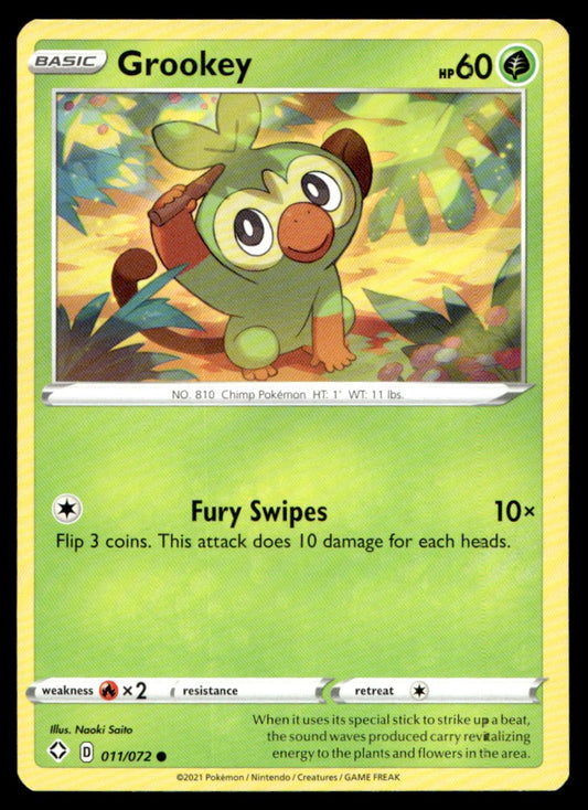 Grookey 011/072 Comun - Shining Fates - Sword & Shield