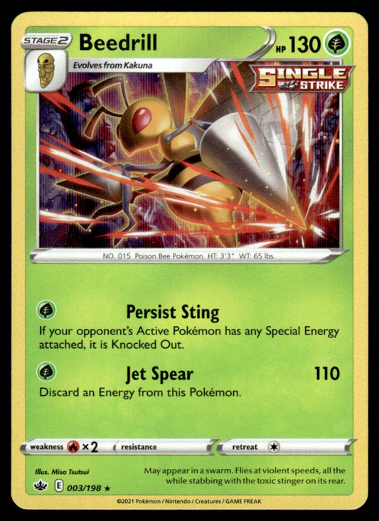 Beedrill 003/198 Holo - Chilling Reign - Sword & Shield