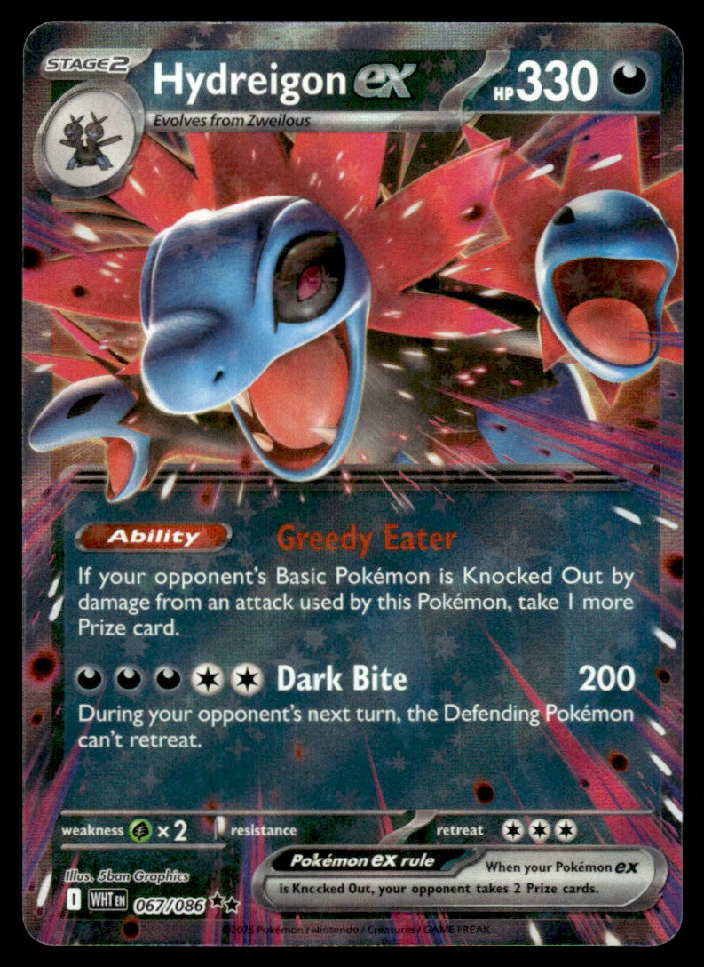 Hydreigon ex 067/086 - White Flare - Scarlet & Violet