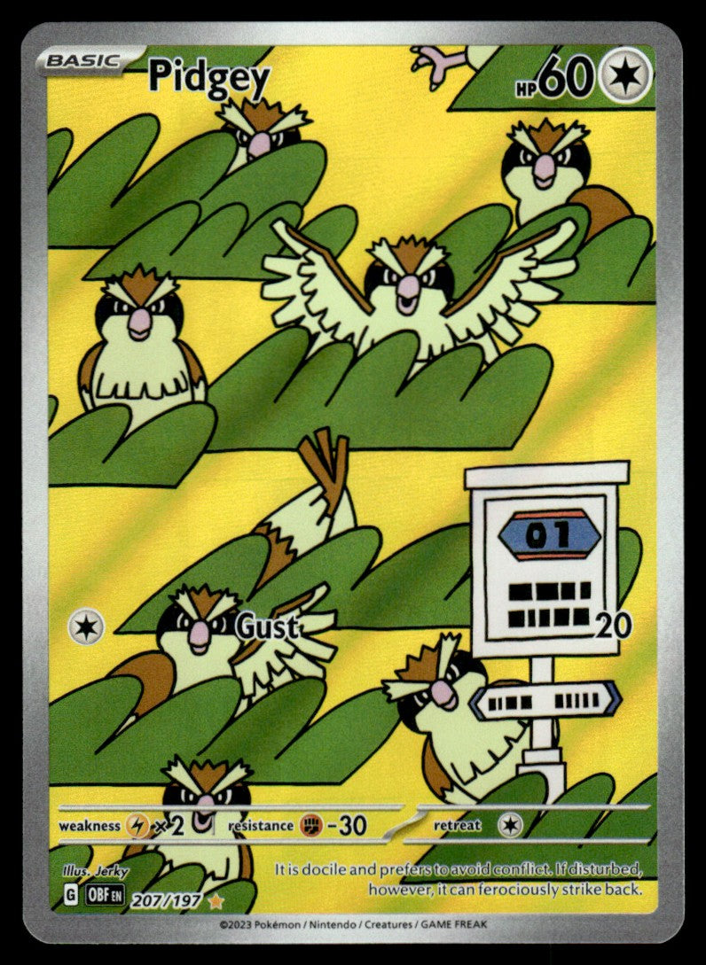 Pidgey 207/197 - Obsidian Flames - Scarlet & Violet
