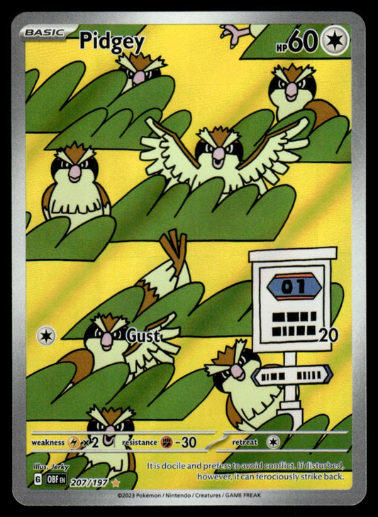 Pidgey 207/197 - Obsidian Flames - Scarlet & Violet
