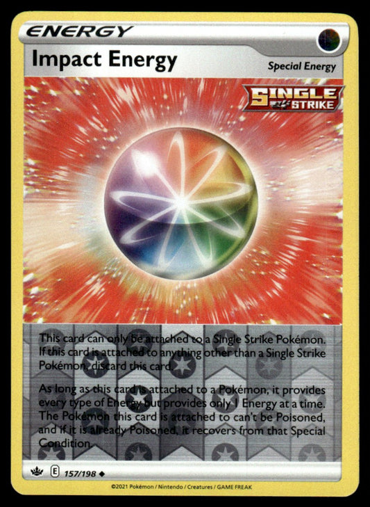 Impact Energy 157/198 Reverse - Chilling Reign - Sword & Shield