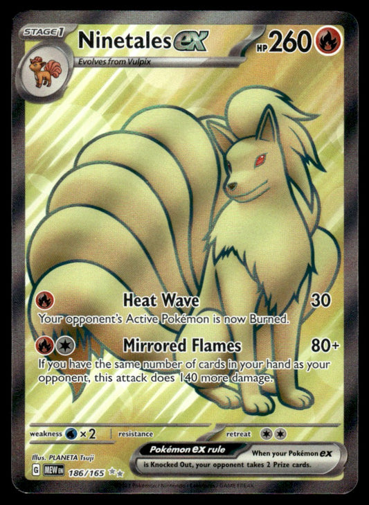 Ninetales ex 186/165 - Scarlet & Violet - 151 - Scarlet & Violet