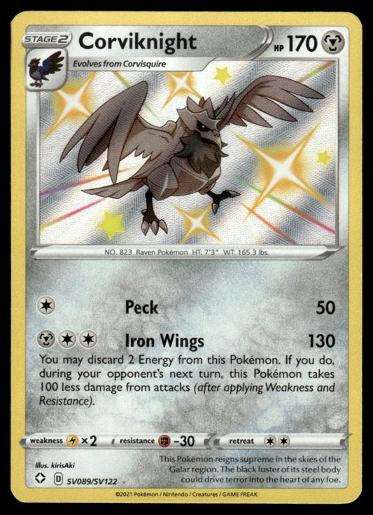 Corviknight SV089/SV122 - Shining Fates - Sword & Shield