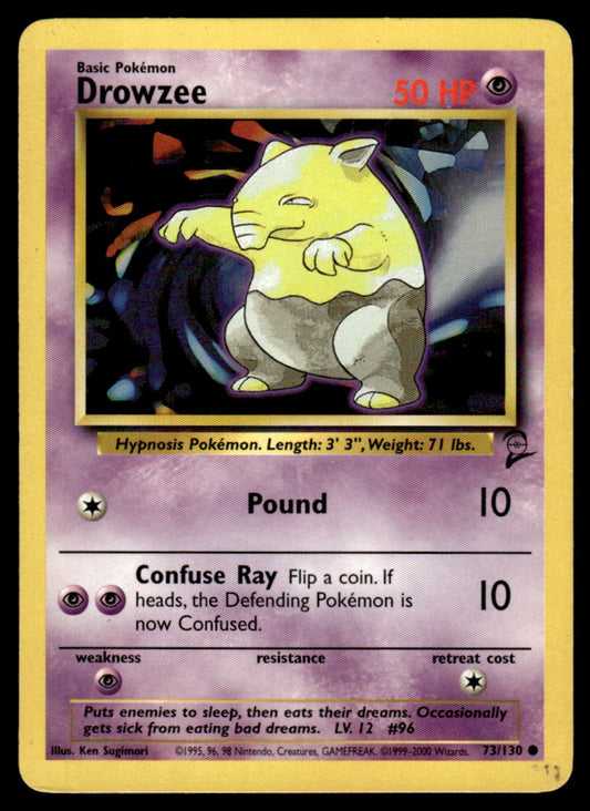 LP Drowzee 73 No Holo - Base Set 2