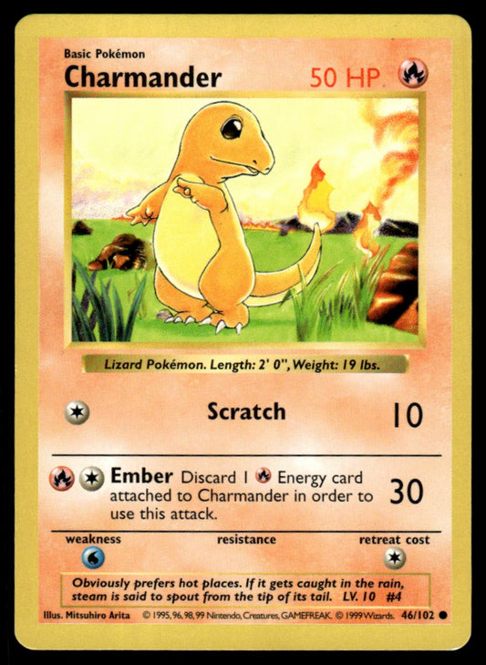 LP - Charmander 46 - Shadowless - Base Set