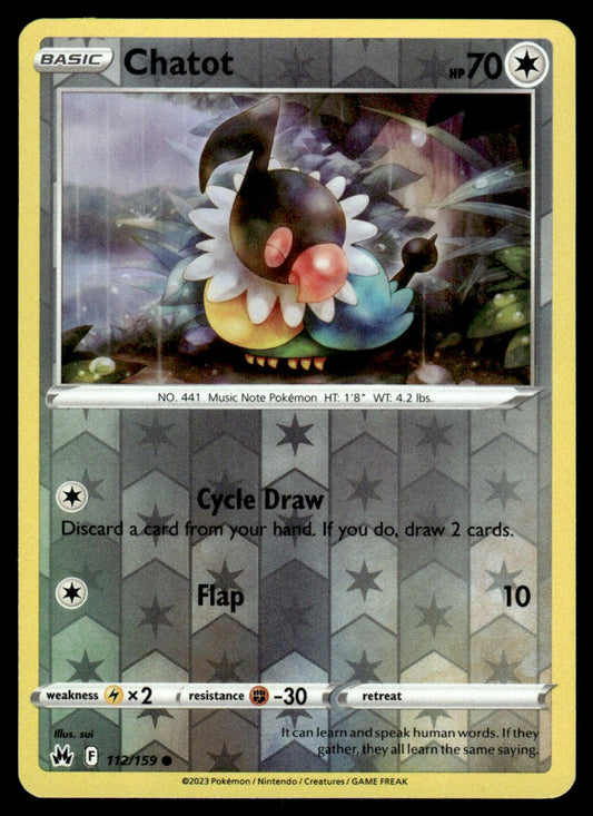 Chatot 112/159 Reverse - Crown Zenith - Sword & Shield