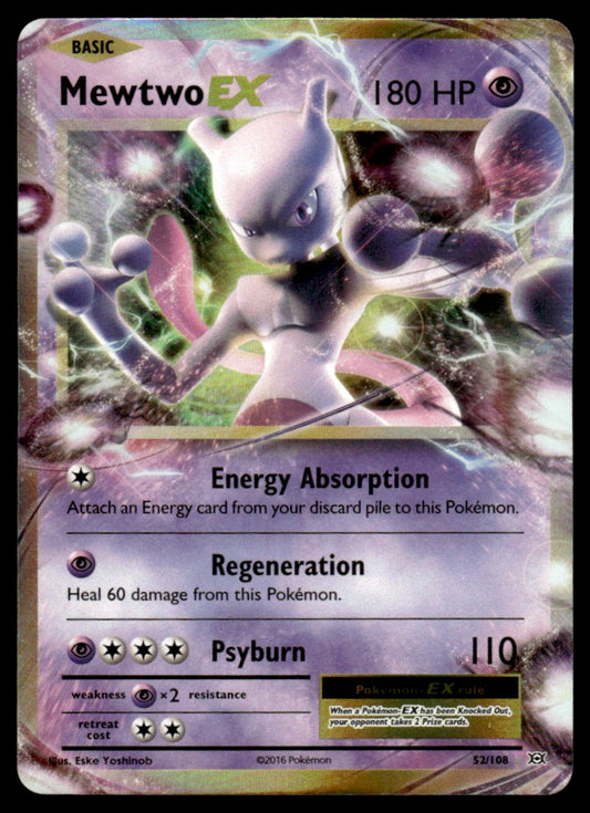 NM Mewtwo-EX 52 - Evolutions