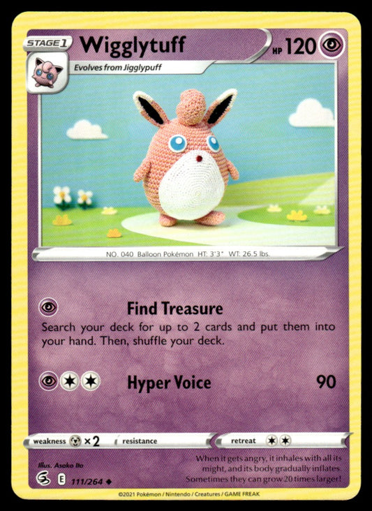 Wigglytuff 111/264 Uncomon - Fusion Strike - Sword & Shield