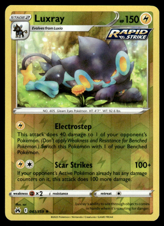 Luxray 043/159 Reverse - Crown Zenith - Sword & Shield