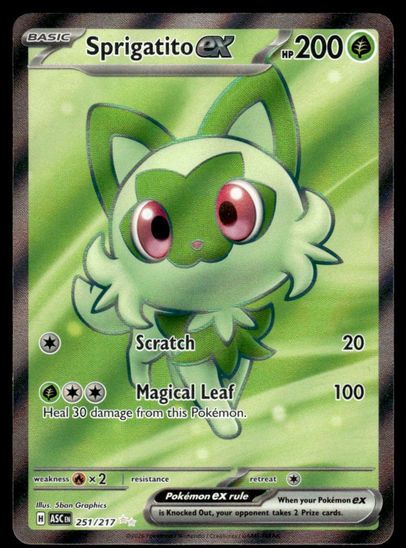 Sprigatito ex 251/217 - Ascended Heroes - Mega Evolution