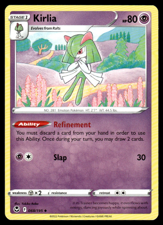 Kirlia 068/195 Uncomon - Silver Tempest - Sword & Shield