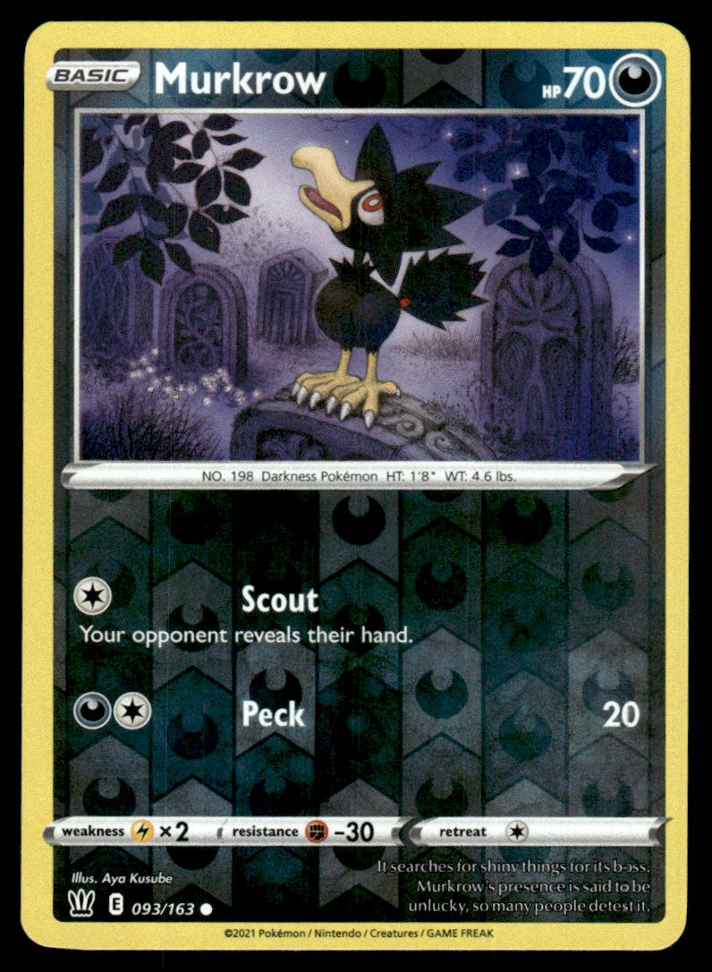 Murkrow 093/163 Reverse - Battle Styles - Sword & Shield