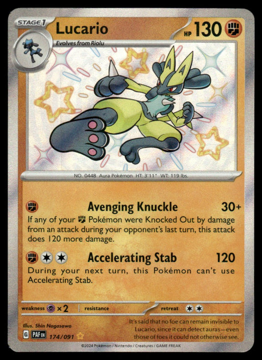 Lucario 174/091 - Paldean Fates - Scarlet & Violet