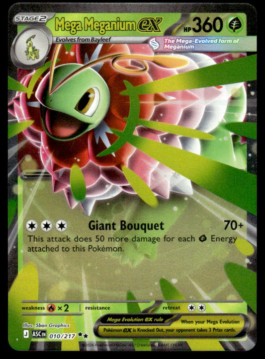 Mega Meganium ex 010/217 - Ascended Heroes - Mega Evolution