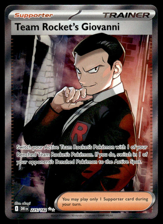 Team Rocket's Giovanni 225 - Destined Rivals - Scarlet & Violet
