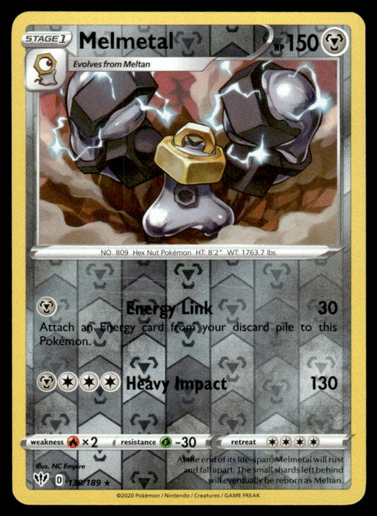 Melmetal 130/189 Reverse - Darkness Ablaze - Sword & Shield